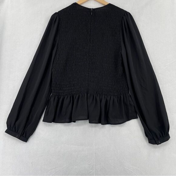 Leyden Smocked Longsleeve Blouse NWT XL - Picture 5 of 11